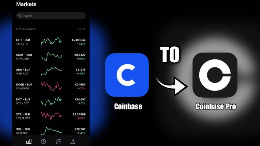 ¿Cómo pasar de Coinbase a Coinbase Pro?