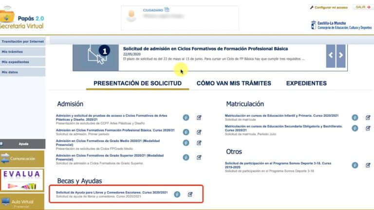 Guía para completar la solicitud de ayuda de libros Xunta de Galicia