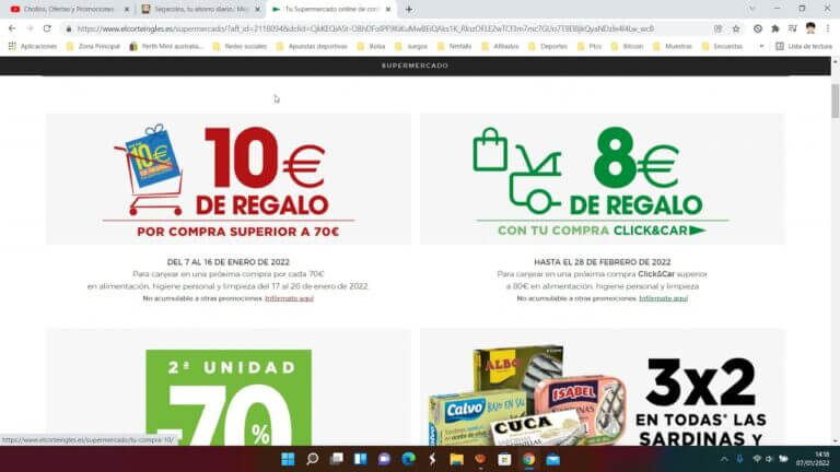 Vale 10 euros en El Corte Inglés: Ahorra en el supermercado